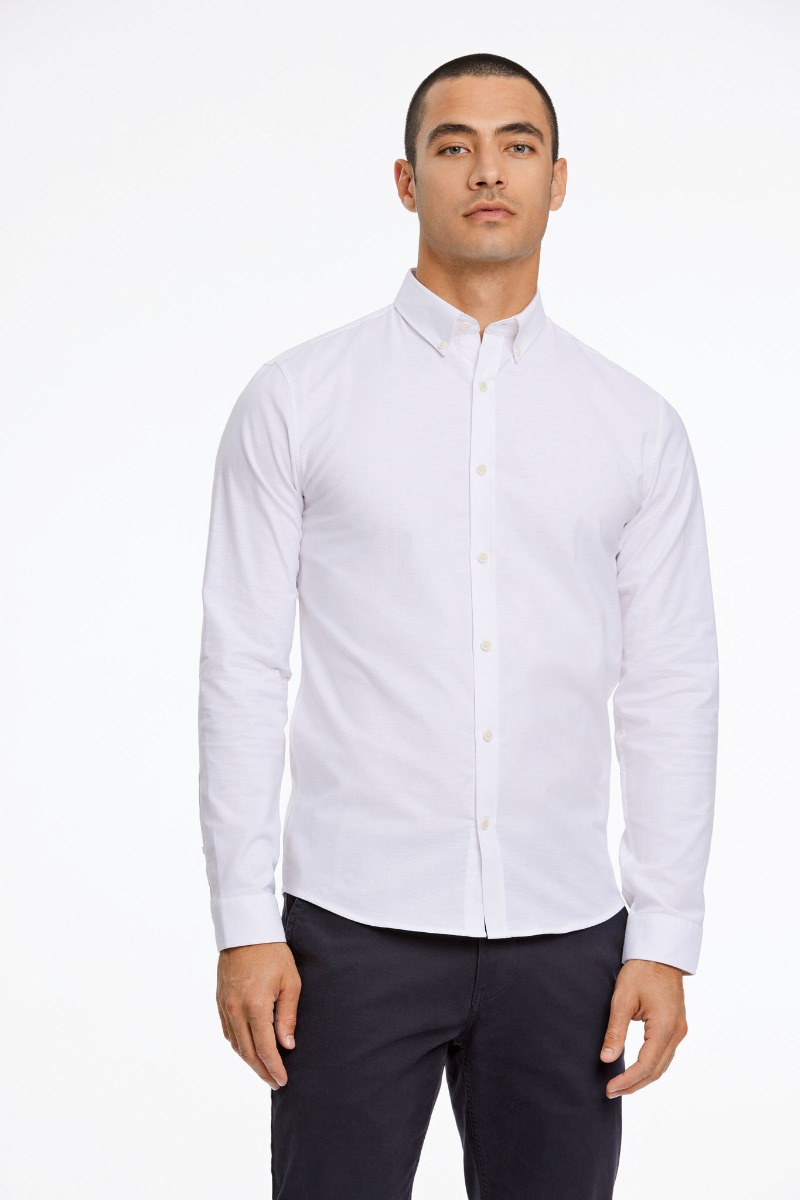 Lindbergh Oxford Skjorte 30-203174a-white