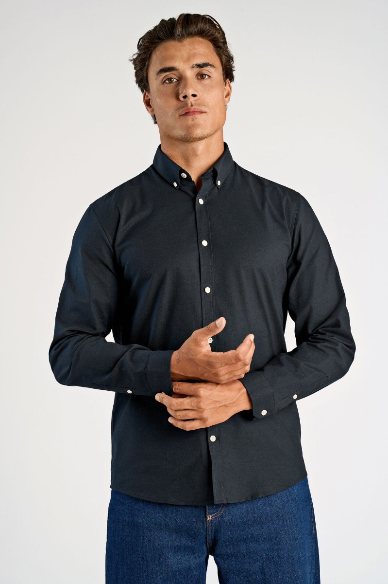 Lindbergh Oxford Skjorte 30-203174b-black