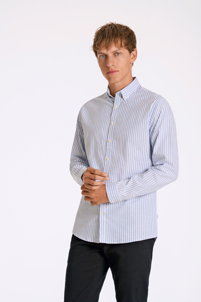 Lindbergh Oxford Skjorte 30-203536b-sky Blue