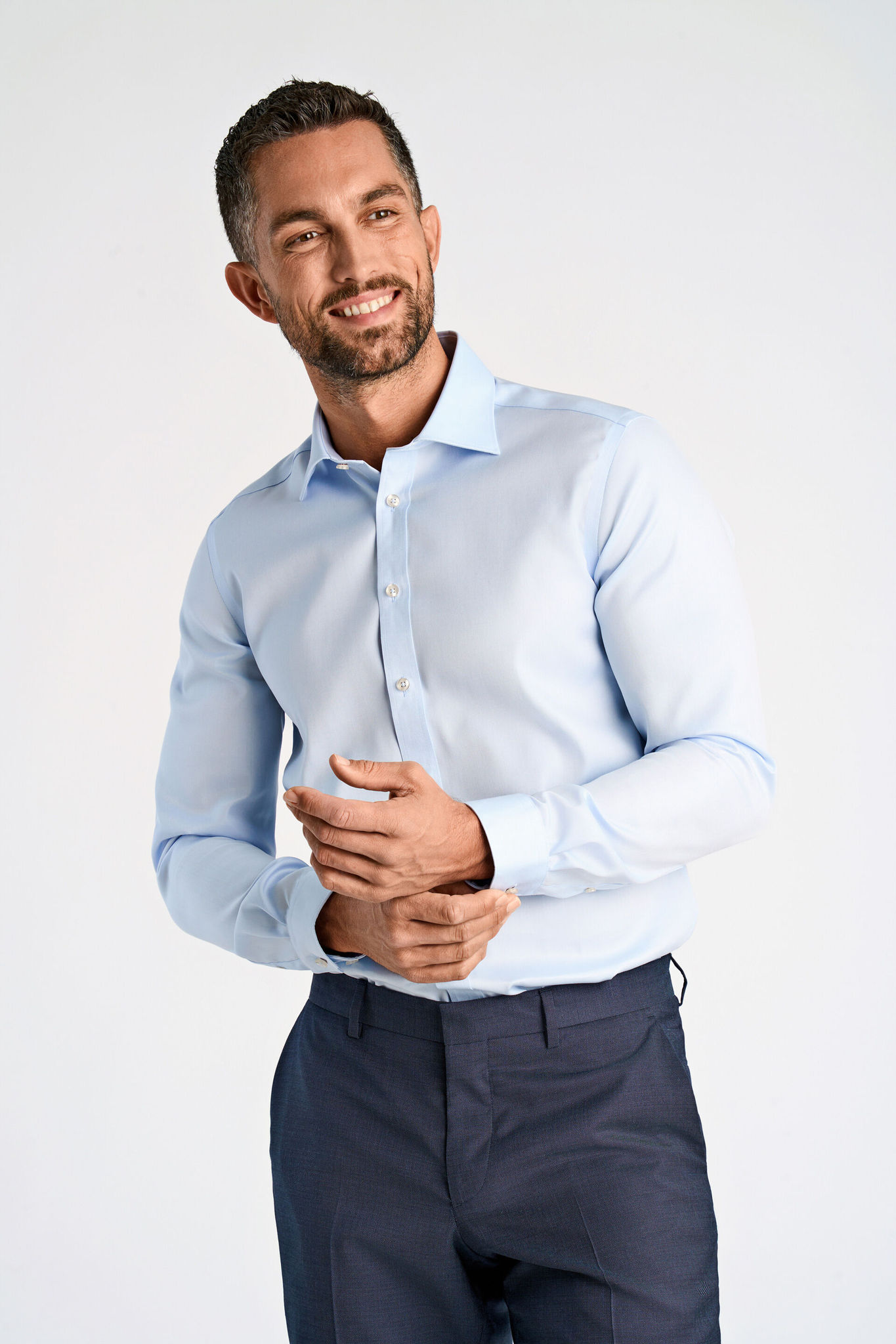 Lindbergh Teknisk Skjorte 30-242130sc-light Blue-x-large