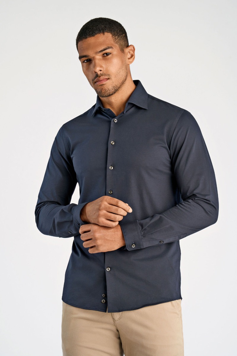 Lindbergh Superflex Skjorte 30-244080-navy