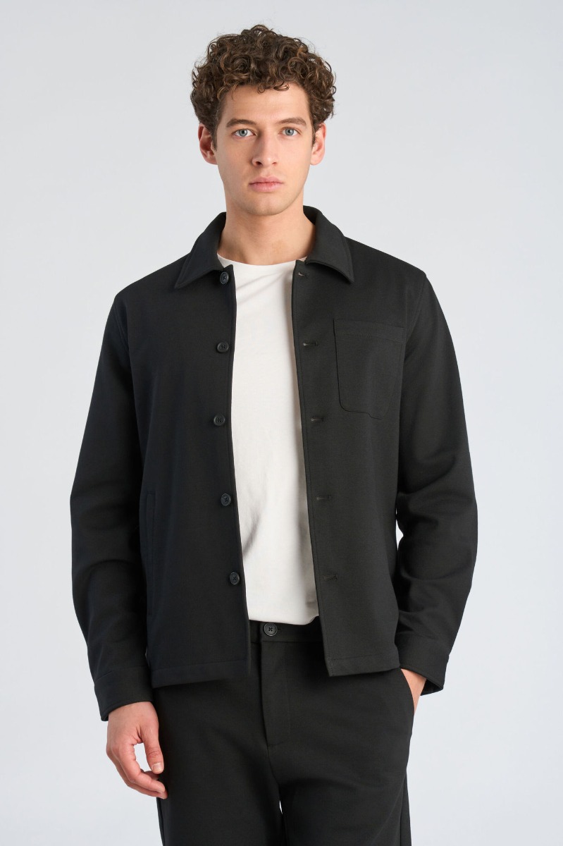 Lindbergh Superflex Overshirt 30-306036-black