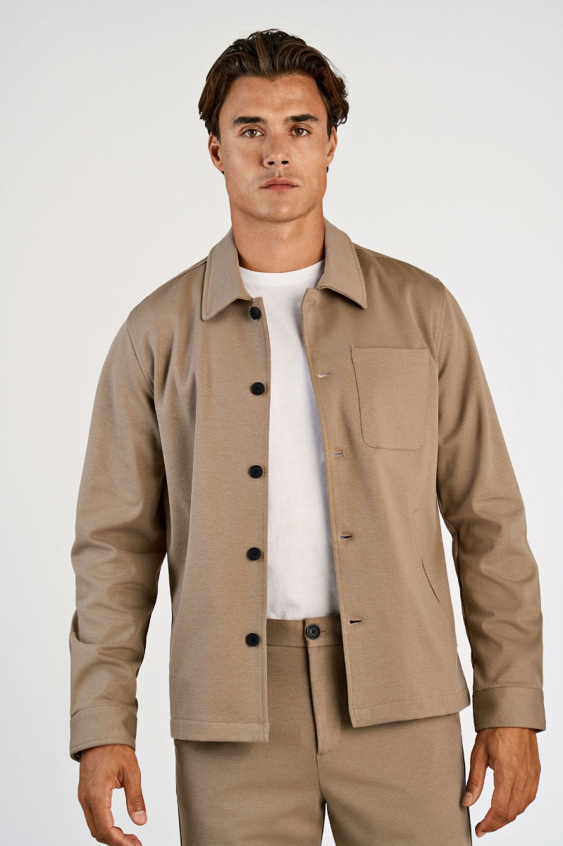 Lindbergh Superflex Overshirt 30-306036-sand Mix