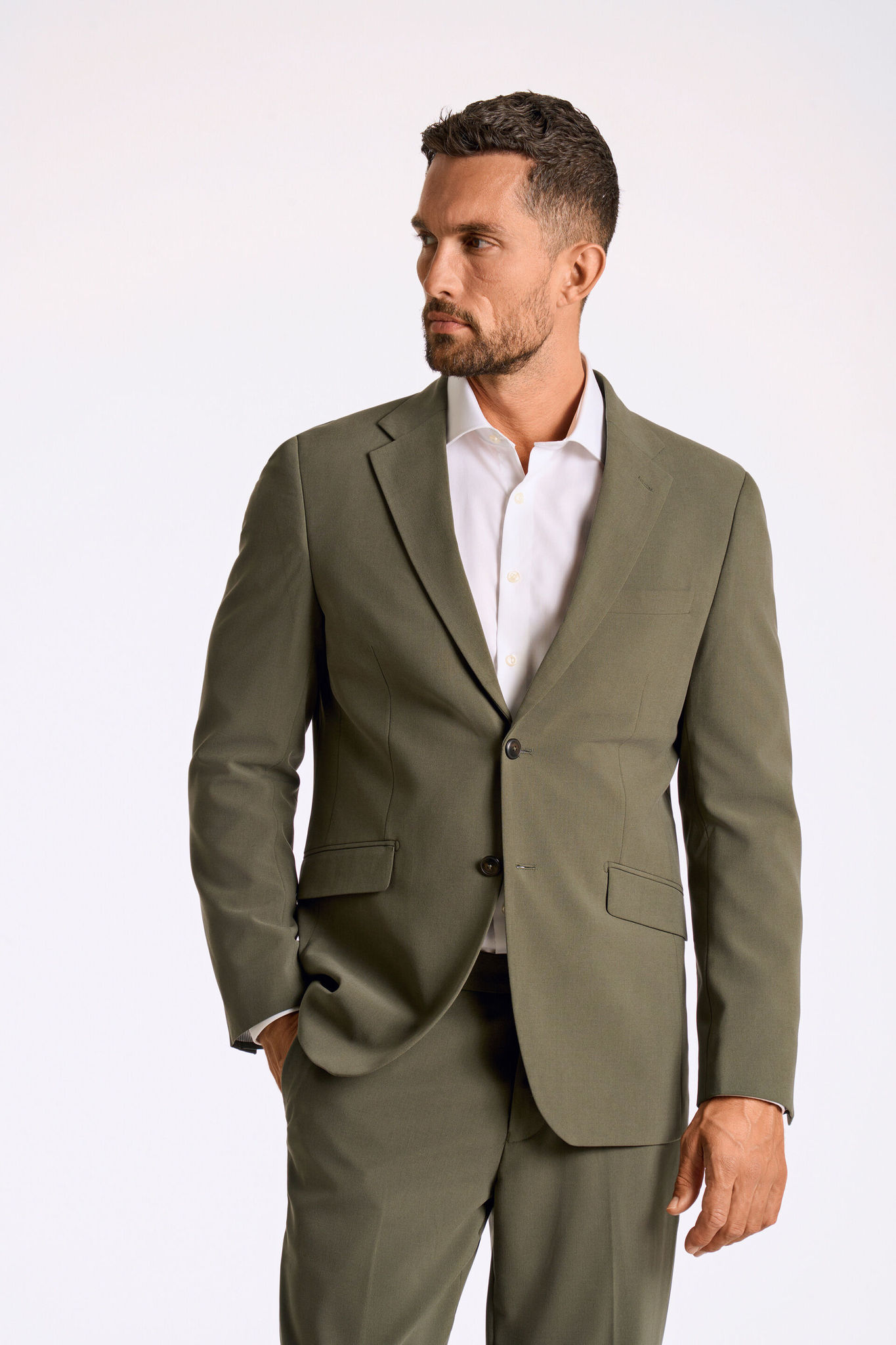 Lindbergh Superflex Blazer 30-346020-c-army-29 Kort