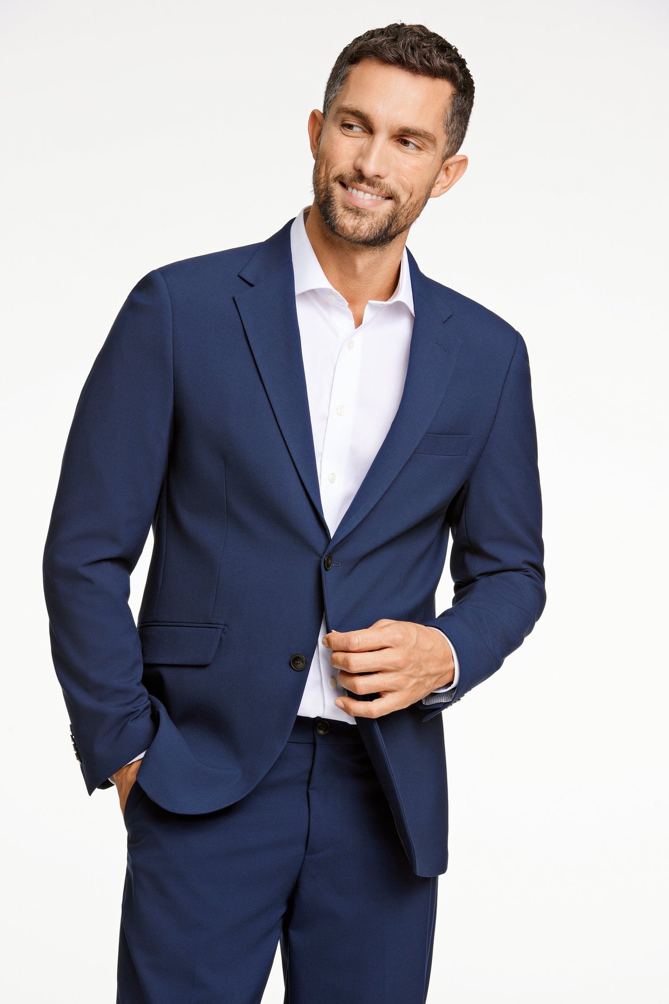 Lindbergh Superflex Blazer 30-346020-c-blue M-46 Normal