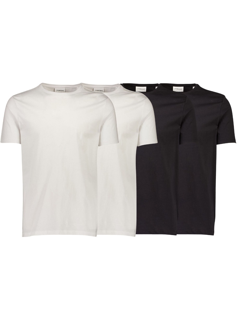 Lindbergh 4-pack T-shirt 30-40000-black/white