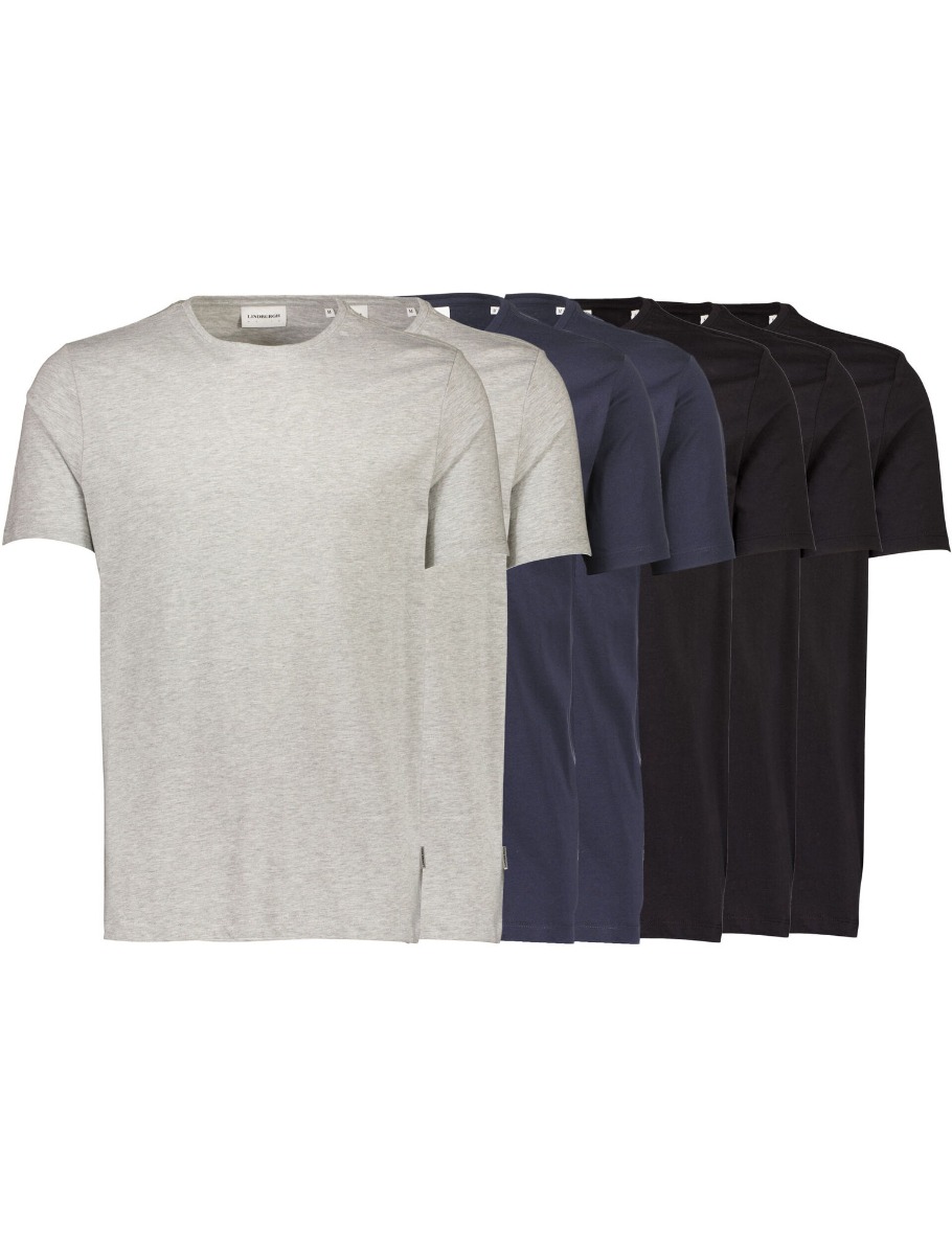 Lindbergh 7-pack T-shirt 30-41000-black/grey/navy