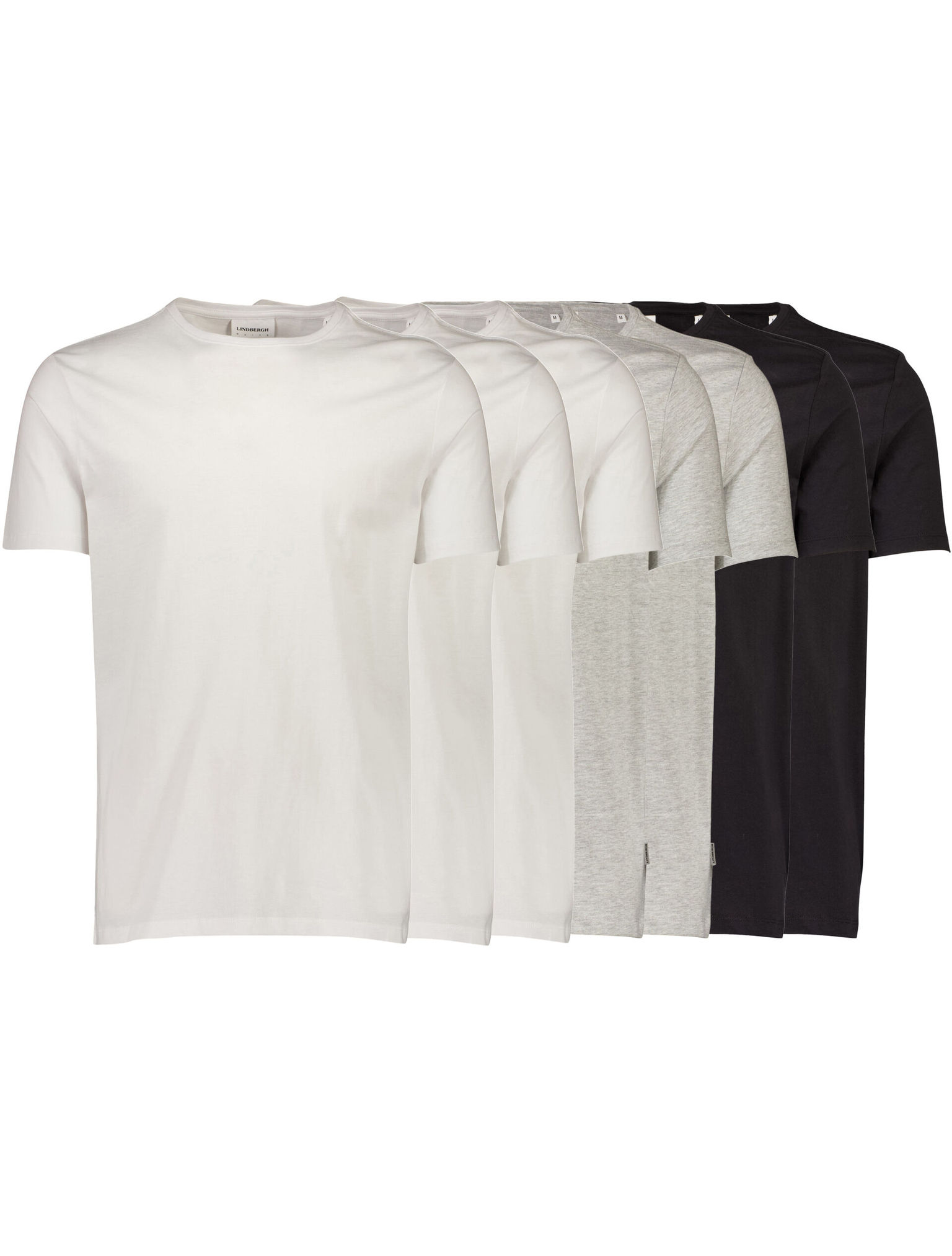 Lindbergh 7-pack T-shirt 30-41000-black/grey/white-medium