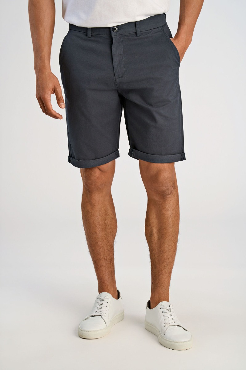 Lindbergh Superflex Chino Shorts 30-505044r-dk Blue