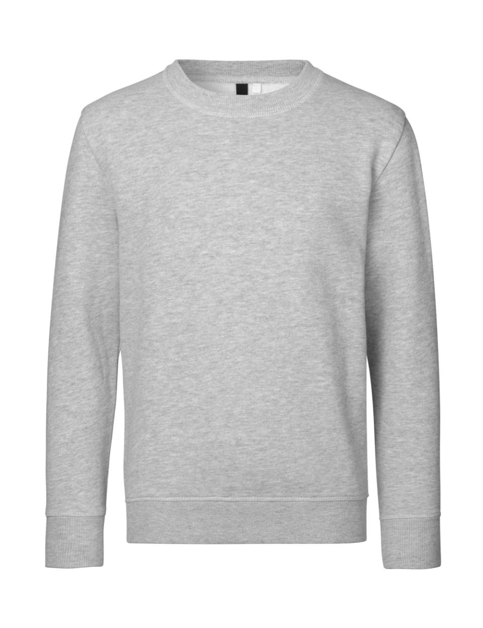 Id Kids Sweatshirt Grå Melange-børn 12 År / 14 År