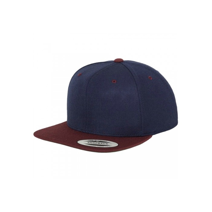 Flexfit Snapback Navy Maroon