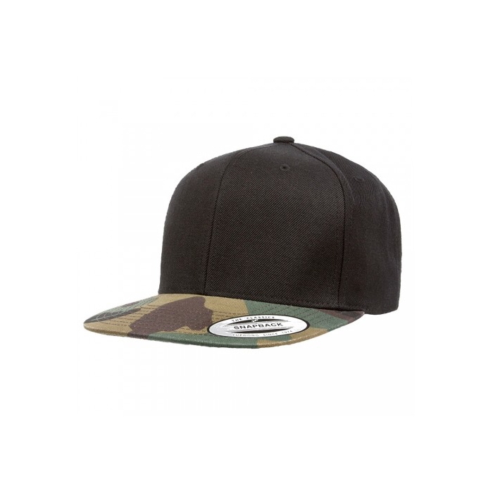Flexfit Snapback Black Green Camo