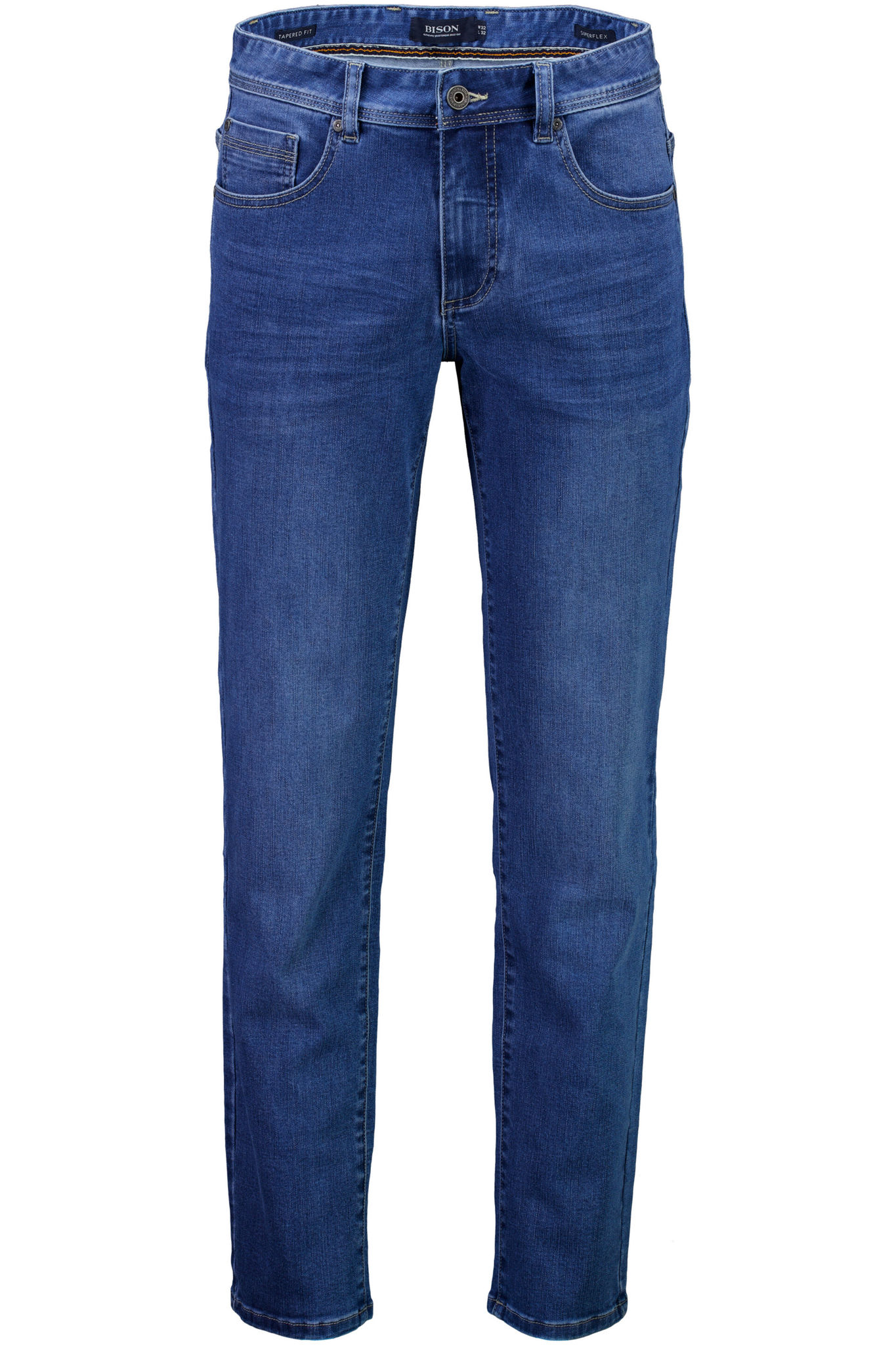 Bison Superflex Jeans 80-030001abl-aqua Blue-32w/32l