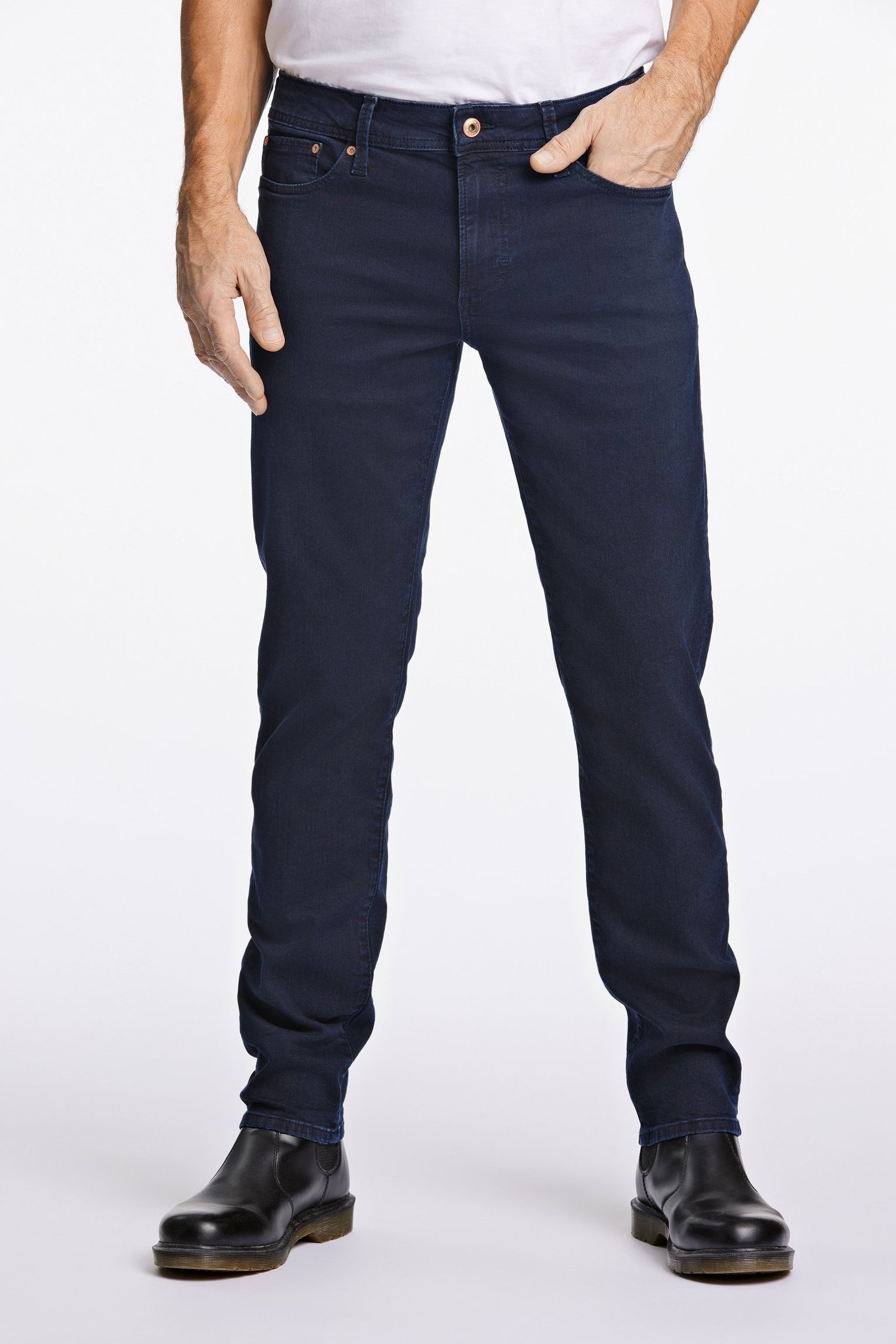 Bison Superflex Jeans 80-033000nb-navy Black-40w/34l