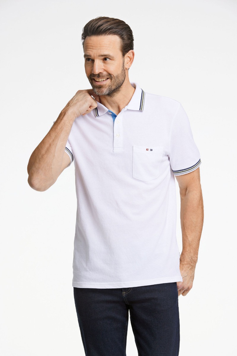 Bison Signature Polo Pique 80-431004-white