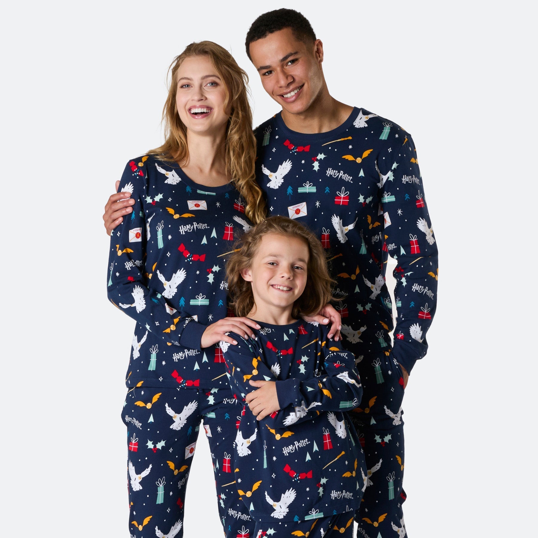 Blå Harry Potter Pyjamasser Familie