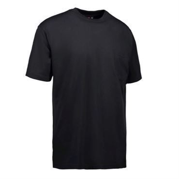 Id T-time T-shirt Med Brystlomme  0550 Sort-medium