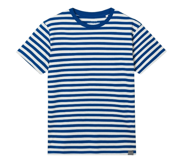 Mads Nørgaard T-shirt Midi Vanilla Ice / Lapis Blue