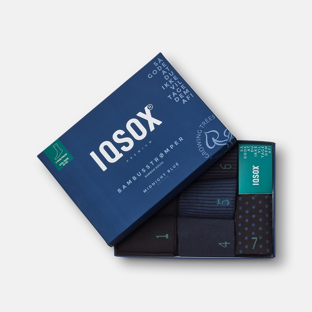 Iq Sox 7-pack Bambus Strømper Midnight Blue