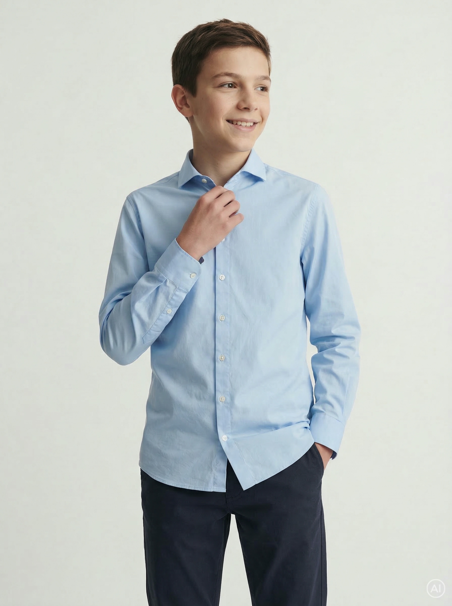 Jack & Jones Junior Skjorte 12269870-cashmere Blue-128 / 8 År