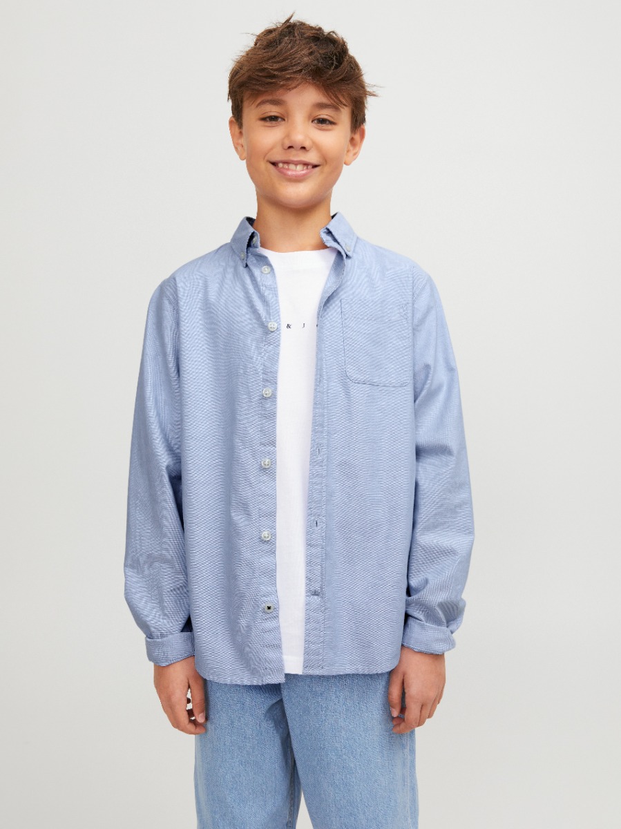 Jack & Jones Junior Oxford Skjorte 12183229-cashmere Blue