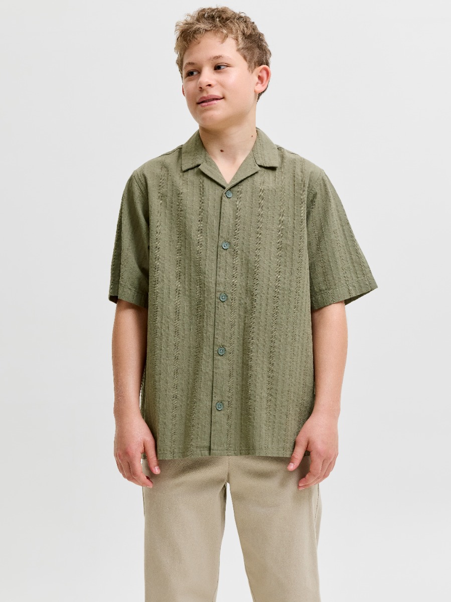 Jack & Jones Junior Kortærmet Skjorte 12289543-vetiver