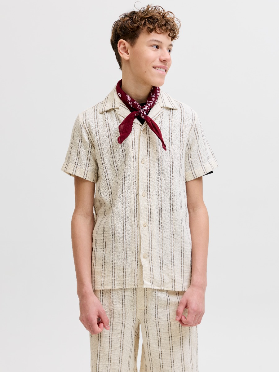 Jack & Jones Junior Kortærmet Skjorte 12279707-antique White