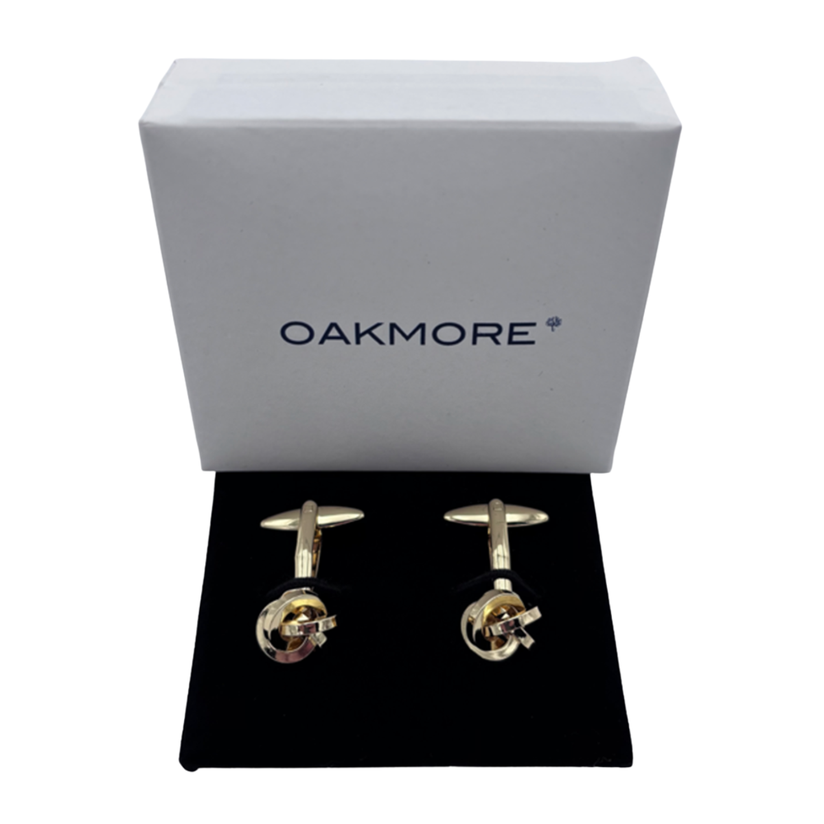 Oakmore Manchetknapper Oma016 Guld Knude