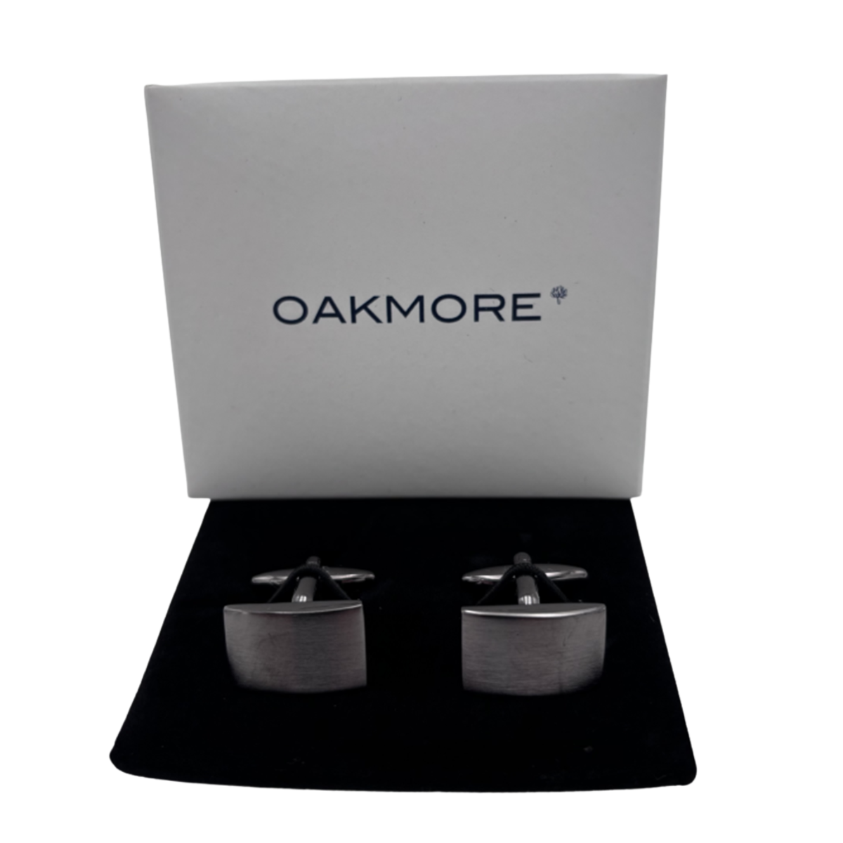 Oakmore Manchetknapper Oma0120 Gun Metal Plade