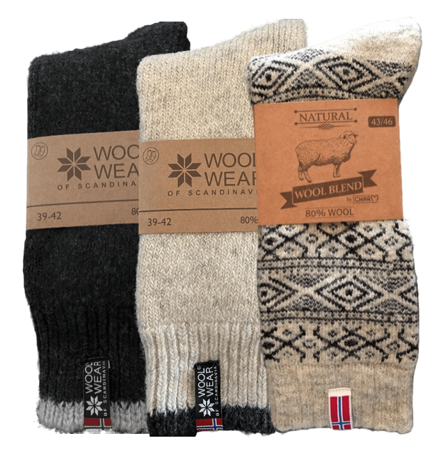 Wool Of Scandinavia 3-pak Ragsokker