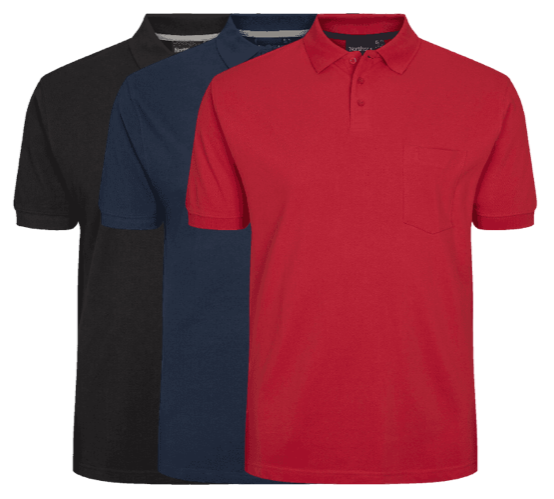 North 56°4 3-pack Polo 99011 Mix-6x-large