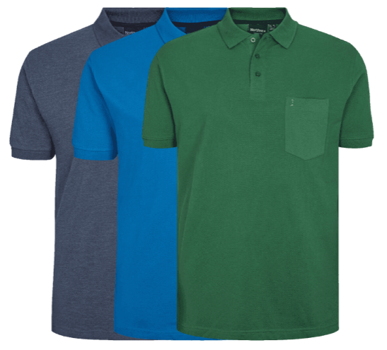 North 56°4 3-pack Polo 99011 Mix-x-large