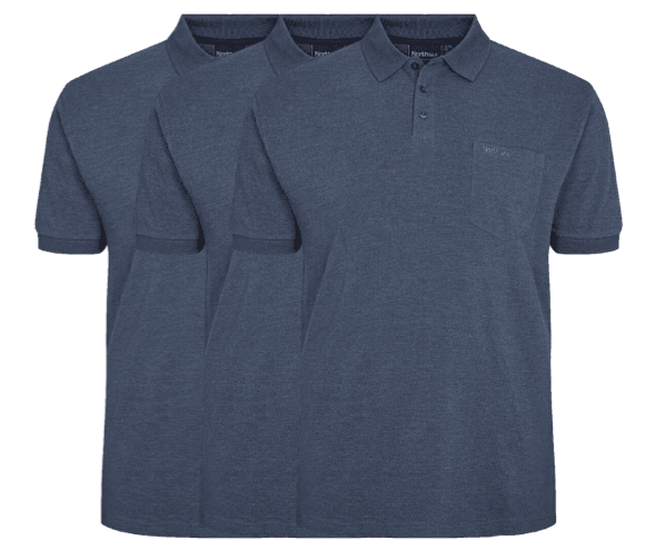 North 56°4 3-pack Polo 99011 0555-6x-large
