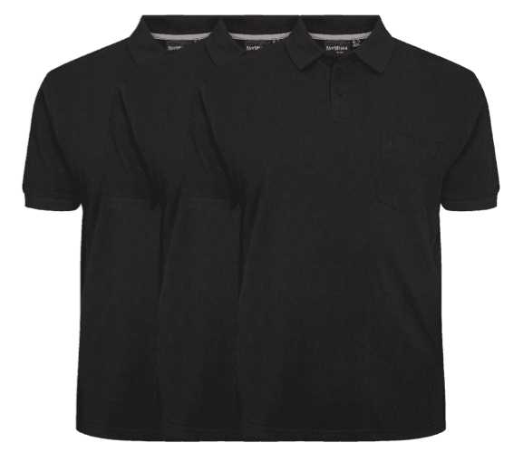 North 56°4 3-pack Polo 99011 0099-7x-large