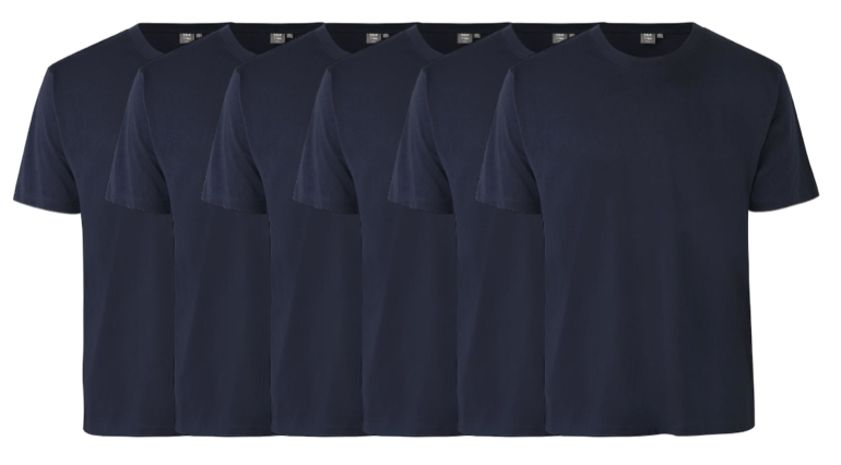 Id T-time 6-pak T-shirt 0510 Navy