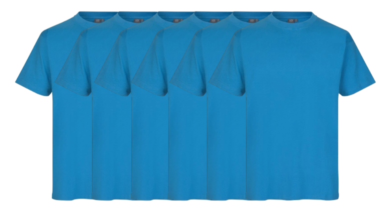 Id T-time 6-pak T-shirt 0510 Turkis