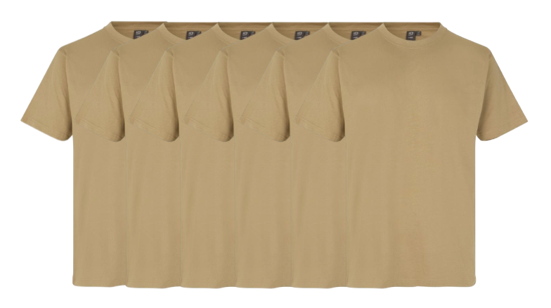 Id T-time 6-pak T-shirt 0510 Sand