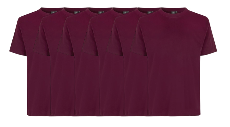 Id T-time 6-pak T-shirt 0510 Bordeaux