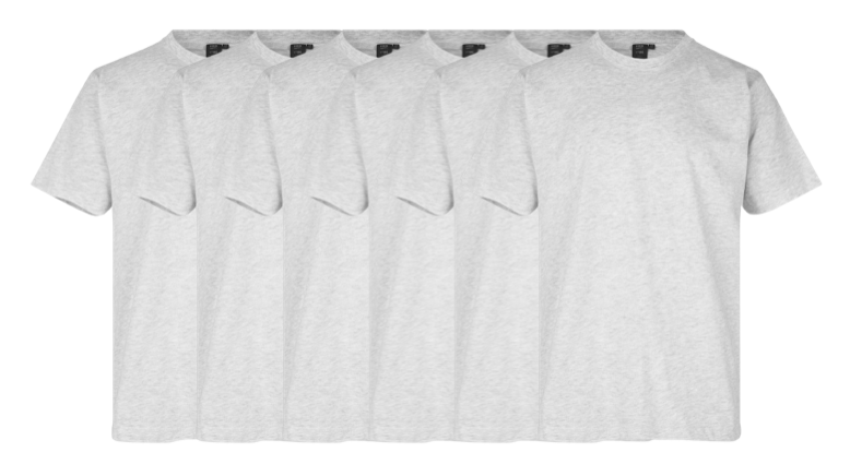 Id T-time 6-pak T-shirt 0510 Snow Melange