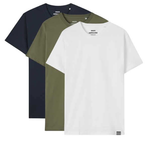 Mads Nørgaard 3-pak T-shirt Organic Thor-x-small