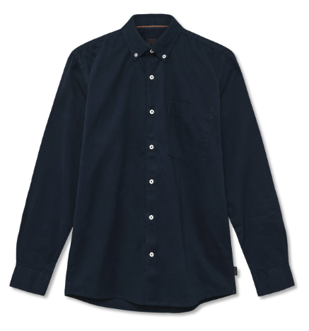 Signal Skjorte Stig Twill Deep Marine