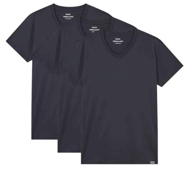Mads Nørgaard 3-pak V-hals T-shirt Tjalve Parisian Night