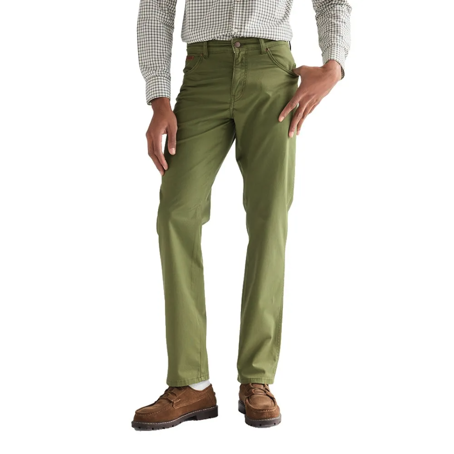 Wrangler Jeans Texas Stretch Lærredsbuks Olive