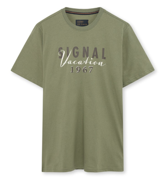 Signal T-shirt Finn Oli Green-x-large