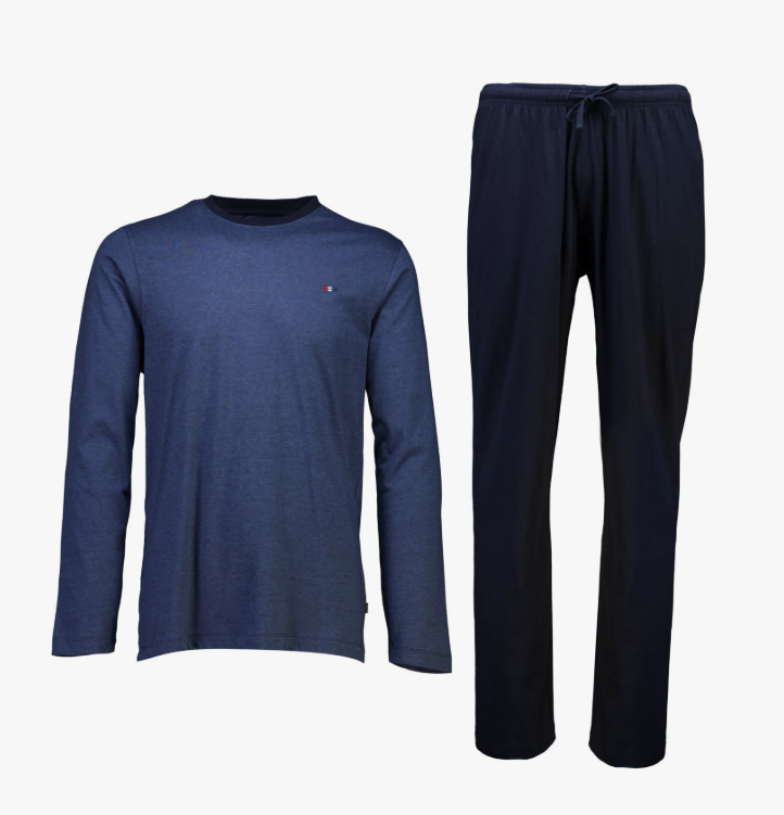 Bison Jersey Pyjamas 80-961004-navy-2x-large