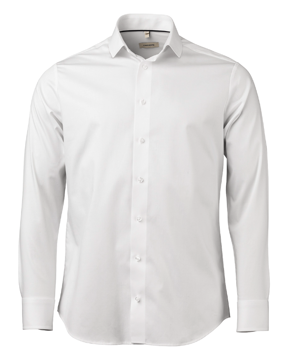 Oakmore Comfort Fit Jersey Skjorte Om08 White-43/44-xl