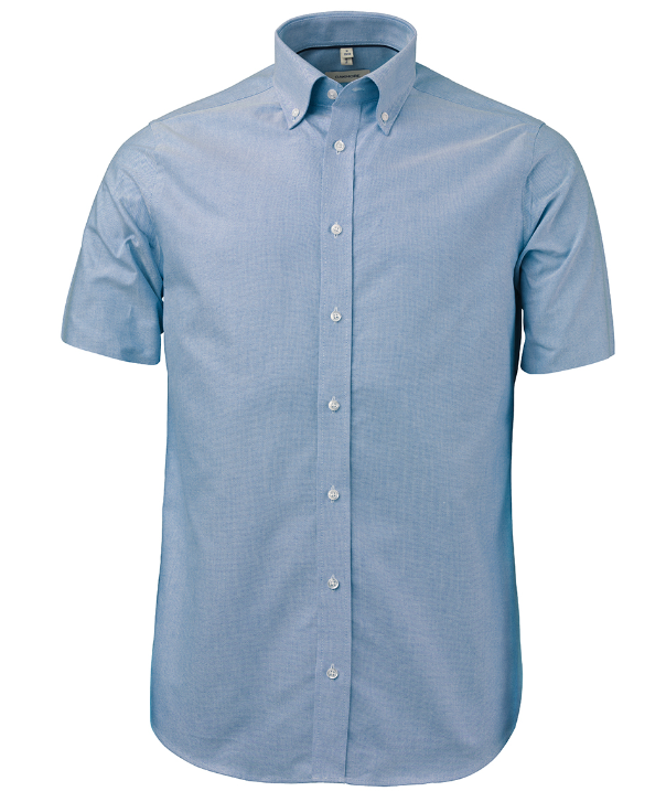 Oakmore Comfort Fit Kortærmet Skjorte Om05 Light Blue