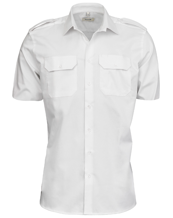 Oakmore Comfort Fit Kortærmet Uniformsskjorte Om12 White-37/38-s