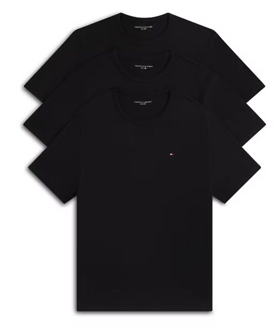 Tommy Hilfiger 3-pack T-shirt Um0um03870-beh Black