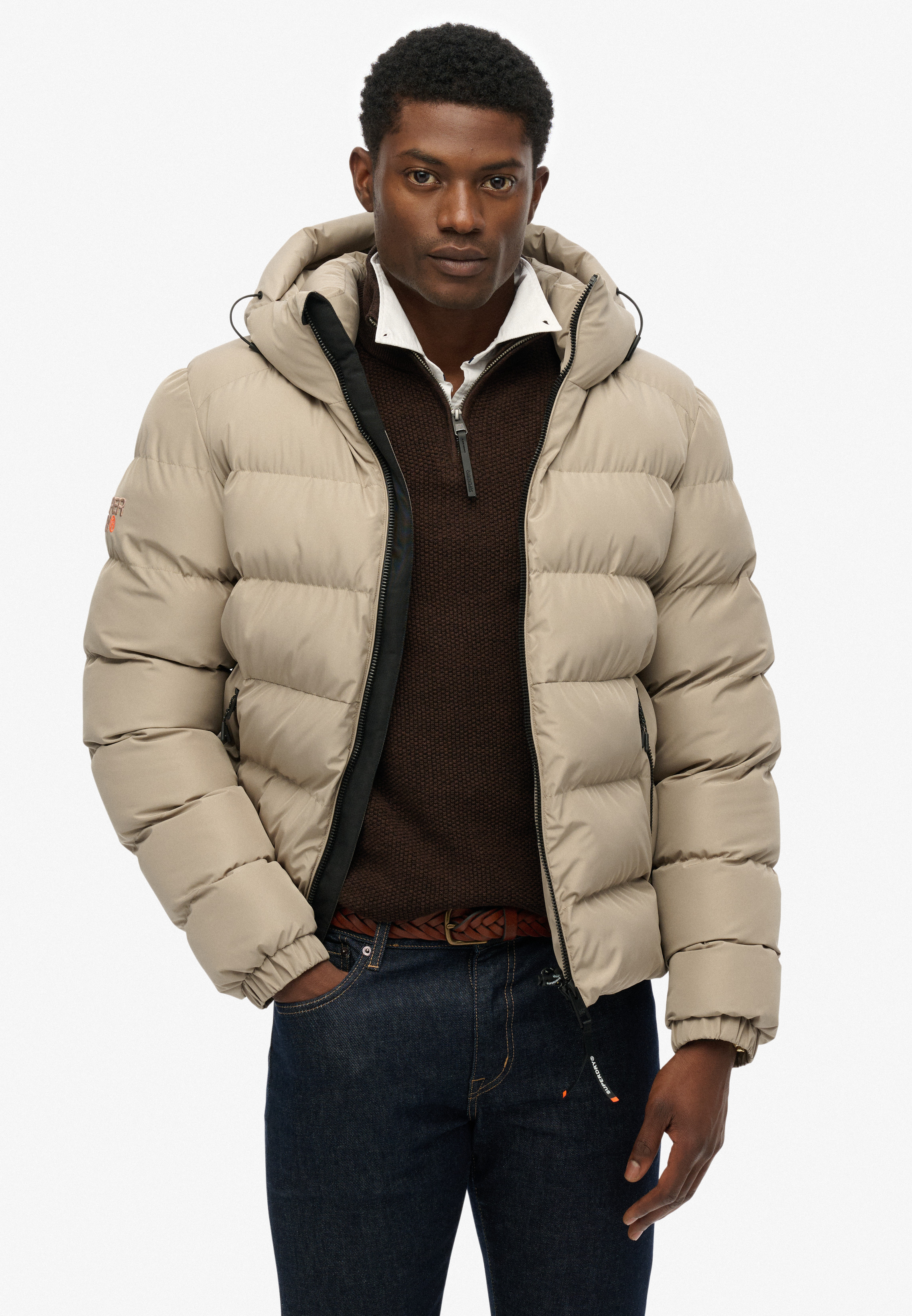 Superdry Jakke M5011905a Twig Beige-x-large